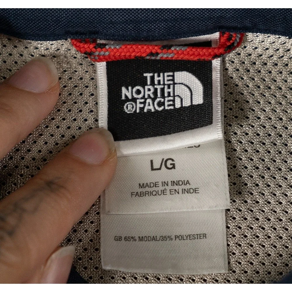 The North Face Mens LS Button Down Utility Shirt Navy Blue Large Gorpcore